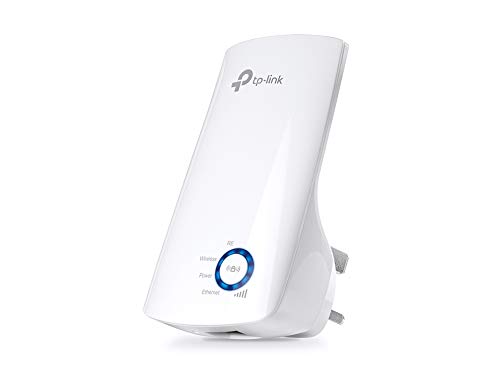 TP-Link TL-WA850RE N300 Universal Range Extender, Broadband/Wi-Fi Extender, Wi-Fi Booster/Hotspot with 1 Ethernet Port, Plug and Play, Built-in Access Point Mode, UK Plug, White