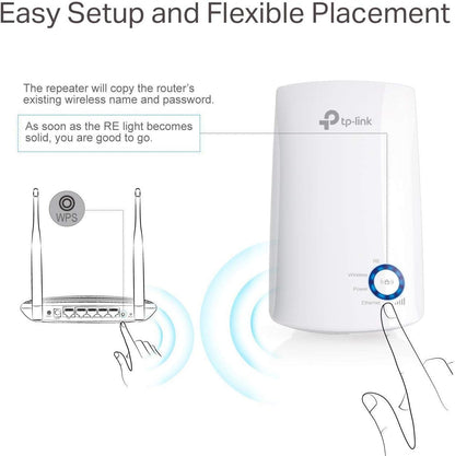 TP-Link TL-WA850RE N300 Universal Range Extender, Broadband/Wi-Fi Extender, Wi-Fi Booster/Hotspot with 1 Ethernet Port, Plug and Play, Built-in Access Point Mode, UK Plug, White