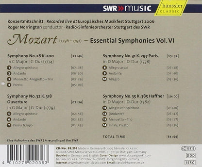Essential Symphonies Vol. 6 (Norrington)