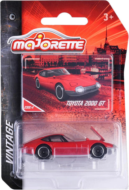 Majorette- Coche Vintage de Juguete en Metal Fundido a Presión, Recibirá 1 de entre 6 Coches al Azar, Escala 1:64 (7,5 cm), Con tarjeta de coleccionista, A Partir de 3 años (212052010)