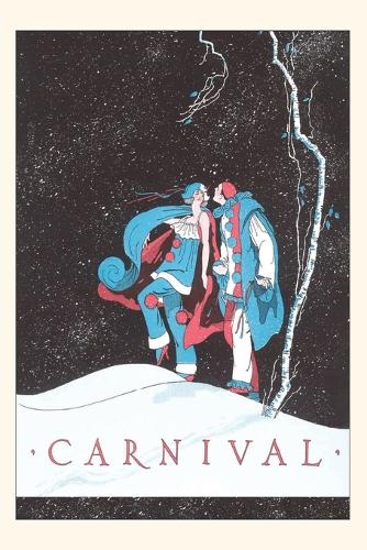 Vintage Journal Carnival Clowns in Universe (Pocket Sized - Found Image Press Journals