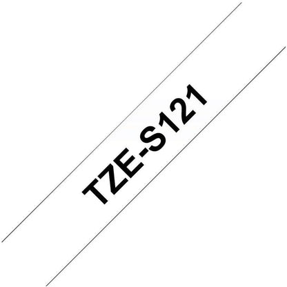 Tze-S121 Laminated Tape 9Mm 8M Black On Clear Extra-Strong
