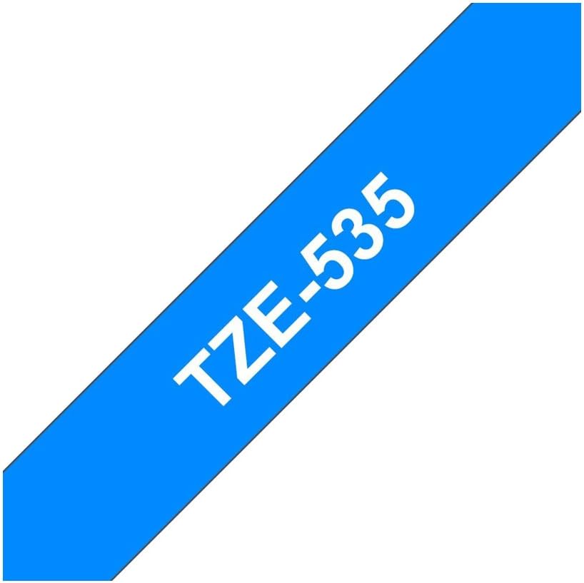 Brother TZe-535 Labelling Tape Cassette, 12 mm (W) x 8 m (L), Laminated, Brother Genuine Supplies