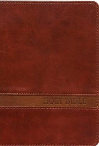 KJV Large Print Compact Brown Red Letters