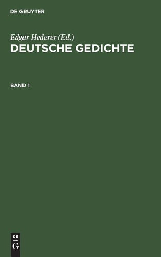 Deutsche Gedichte. Band 1 (German Edition