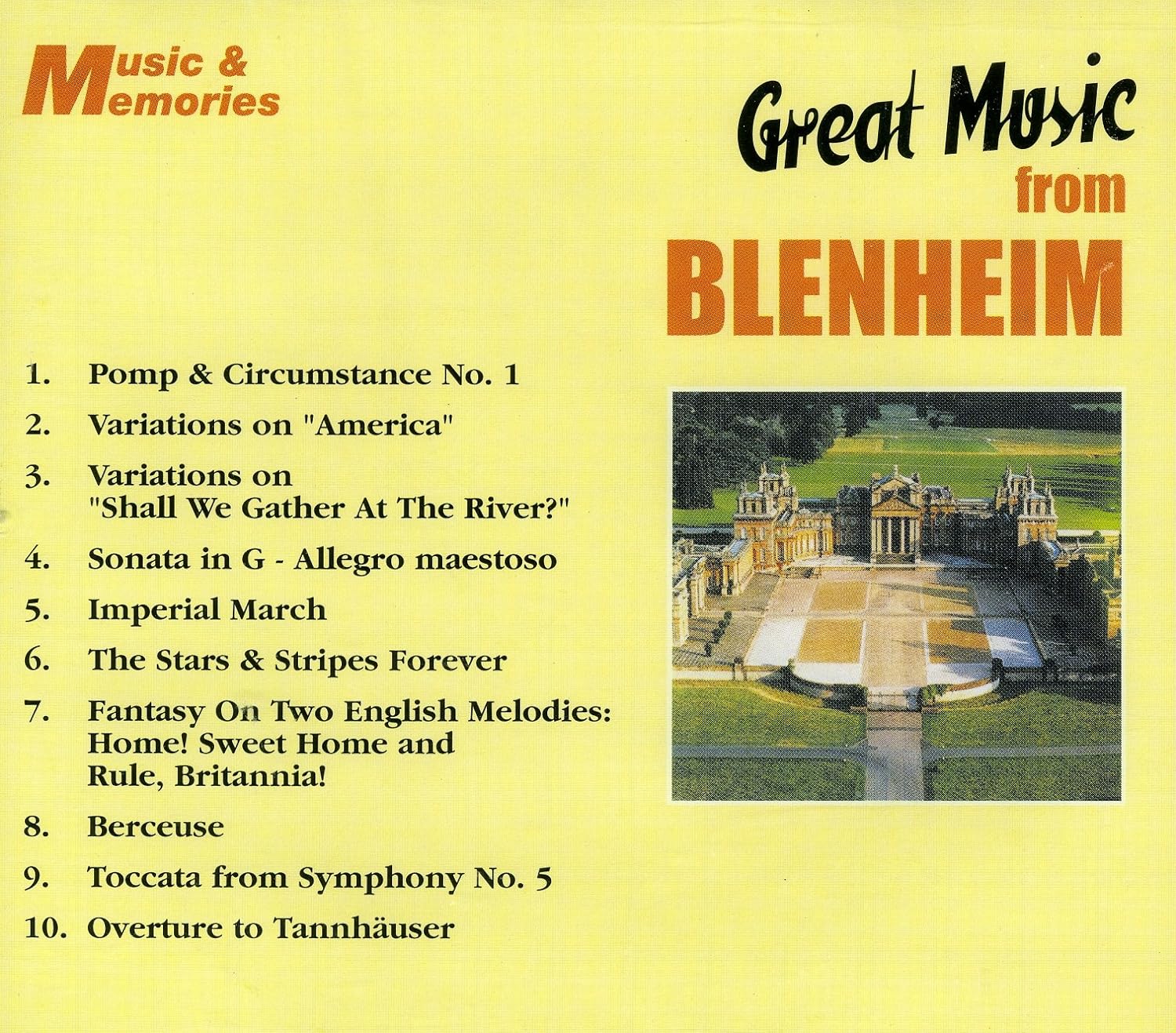 Great Music from Blenheim - The Magnificent Palace Organ
