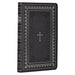 KJV Holy Bible Standard Size Faux Leather Red Letter Edition - Thumb Index & Ribbon Marker, King James Version, Black/Gold Cross