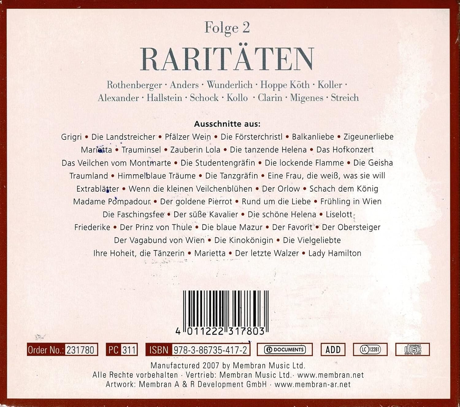 Vol. 2-Raritaten Folge