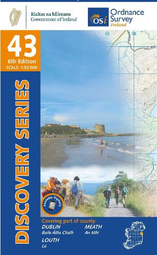 County Dublin, Louth & Meath Map | Drogheda & Balbriggan | Ordnance Survey Ireland | OSI Discovery Series 43 | Ireland | Walks | Hiking | Maps | Adventure: Louth, Meath, West Meath (Irish Discovery