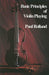 Basic Principles Of Violin Playing