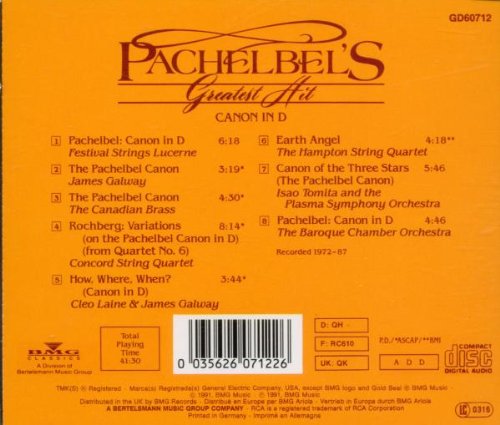 Pachelbel's Greatest Hit