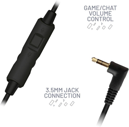 STEALTH Conqueror Over Ear Gaming Headset PS4/PS5, XBOX, Nintendo Switch, PC with Flexible Boom Mic, 3.5mm Jack, 1.5m Cable, Lightweight, Comfortable and Durable