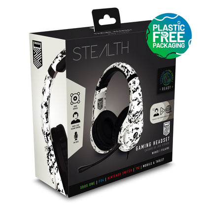 STEALTH Conqueror Over Ear Gaming Headset PS4/PS5, XBOX, Nintendo Switch, PC with Flexible Boom Mic, 3.5mm Jack, 1.5m Cable, Lightweight, Comfortable and Durable