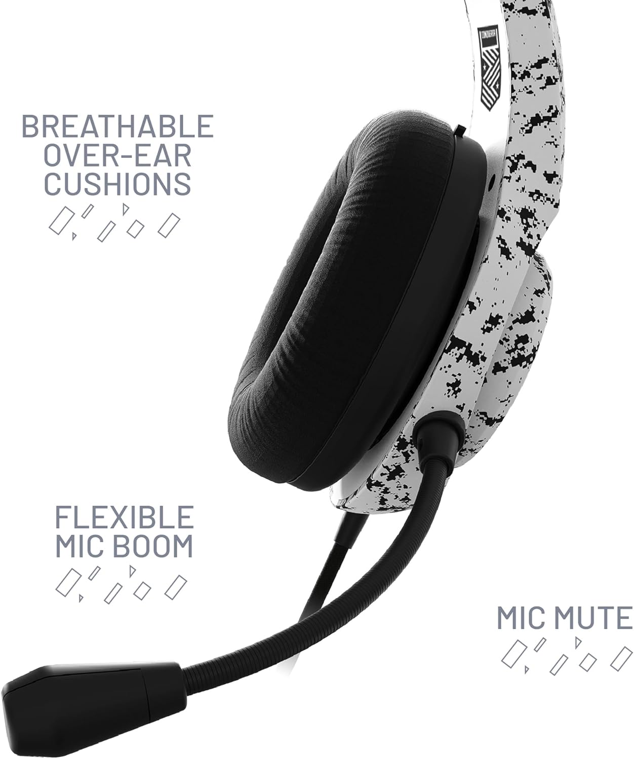 STEALTH Conqueror Over Ear Gaming Headset PS4/PS5, XBOX, Nintendo Switch, PC with Flexible Boom Mic, 3.5mm Jack, 1.5m Cable, Lightweight, Comfortable and Durable
