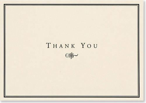 Thank You Notes Black/cream