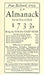 Poor Richard's Almanack, 1733
