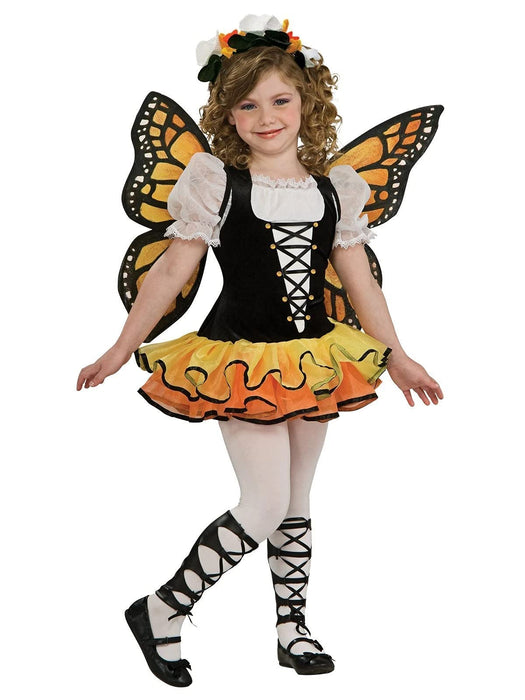 Childs Girls Yellow Butterfly + Wings Fairy Animal Mini Beast Fancy Dress Costume Outfit 1-10 Years