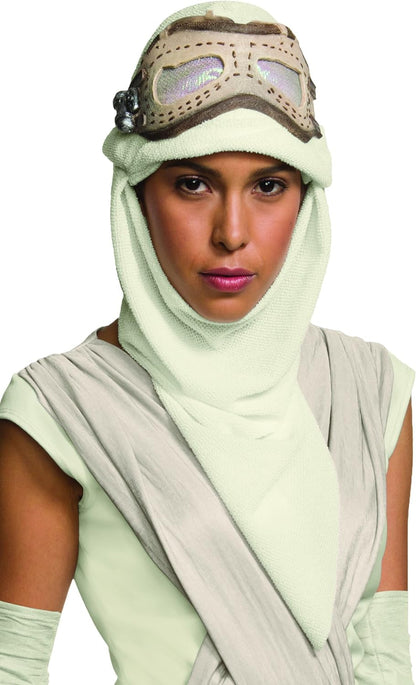Rubie's Official Adult's Official Star Wars Rey Eye Mask with Hood - One Size