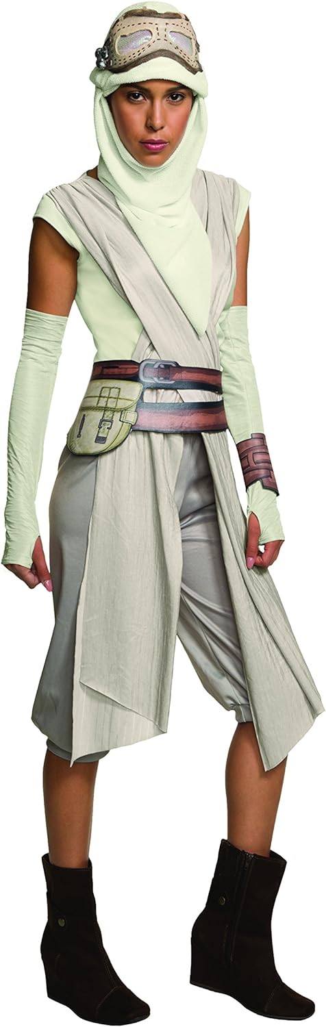 Rubie's Official Adult's Official Star Wars Rey Eye Mask with Hood - One Size