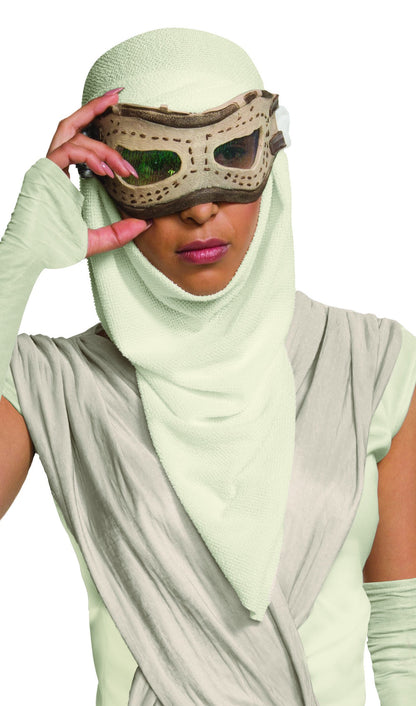 Rubie's Official Adult's Official Star Wars Rey Eye Mask with Hood - One Size