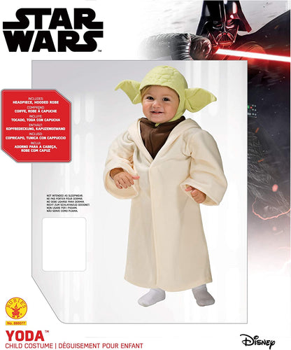 Rubie's Official Disney Star Wars Baby Yoda Costume, Kids Fancy Dress