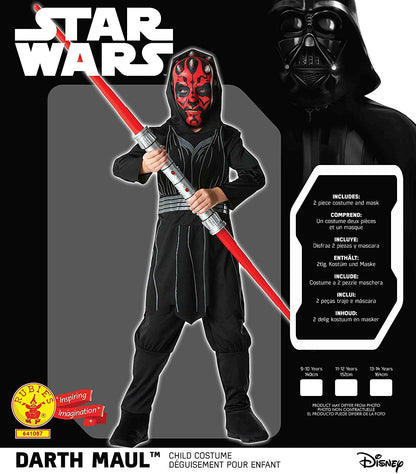 Rubie's Official Child's Disney Star Wars Darth Maul Child Costume, Kids Fancy Dress