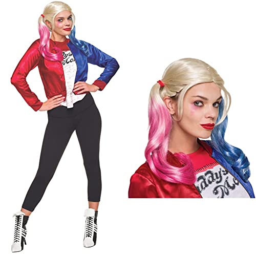 Rubie's Official DC Comics Suicide Squad, Harley Quinn Joker Ladie's Costume Kit, Womens Super Villain Fancy Dress