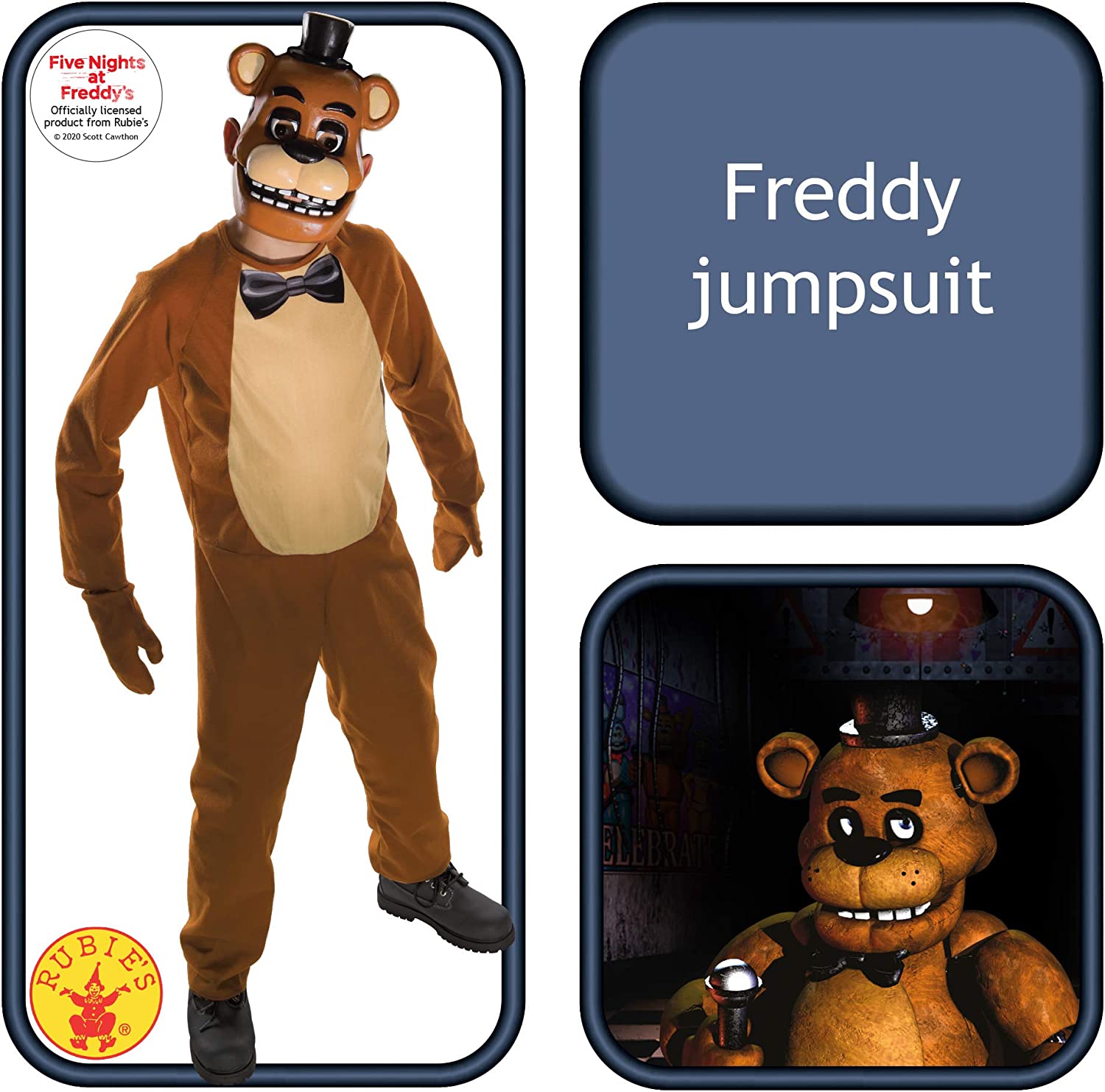 Rubie's Official Child's Five Nights at Freddy's Costume Freddy - Large