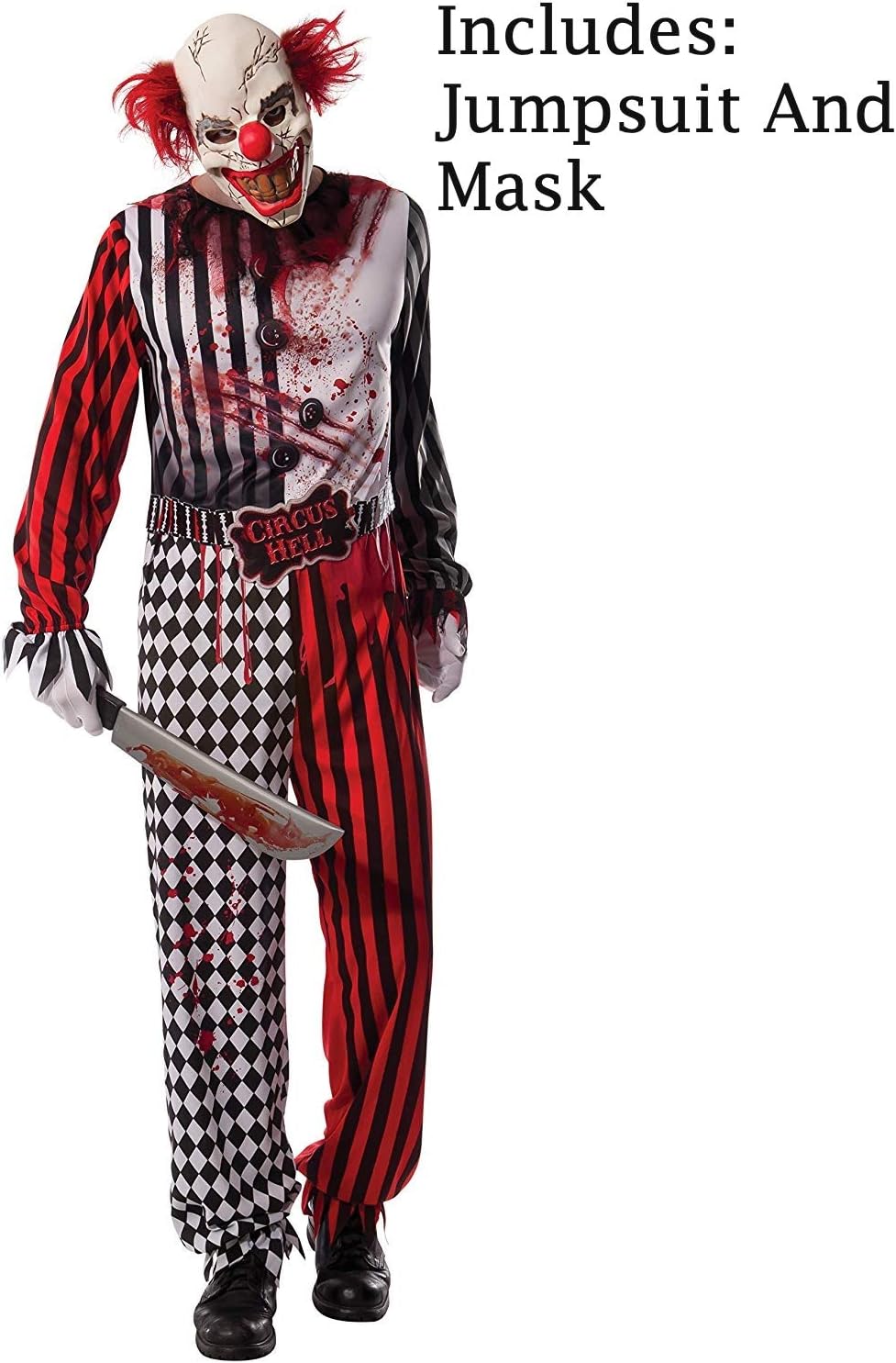 Rubie's Official Evil Clown Horror Halloween, Adult Costume - Standard Size