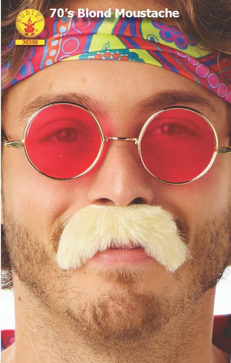 Rubie's Costume Officiel de Moustache des années 70 pour Adulte - Taille Unique
