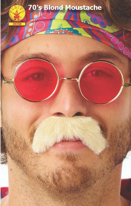 Rubie's Costume Officiel de Moustache des années 70 pour Adulte - Taille Unique