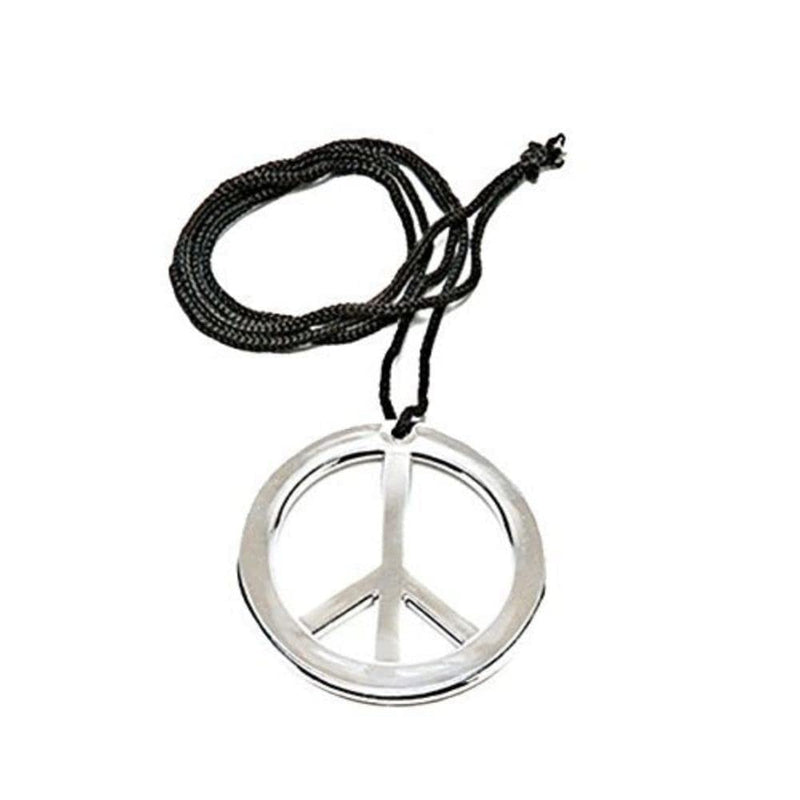 Rubies 1596 Official Adult Hippy Peace Pendant (One Size) Halloween, Rubies - Collar Paz (1596), Rubies 1596 Pendentif Officiel pour Adulte Motif Paix Hippie Taille Unique Halloween, Rubie di - Collana Pace (1596)