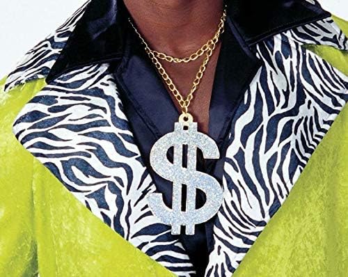 Rubie's Official Dollar Sign Necklace Bling Pimp Adult (One Size)
