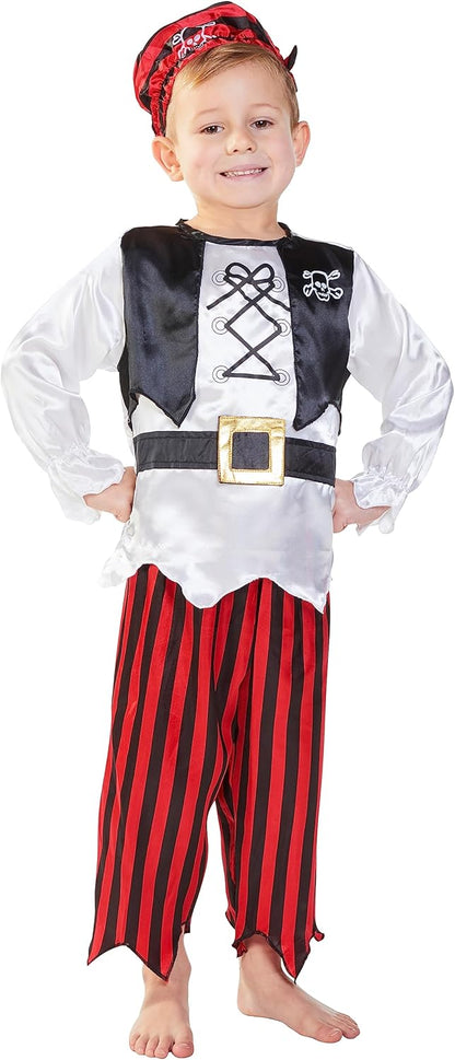 Rubie's Official Raggy Pirate Boy Costume, Kids Fancy Dress
