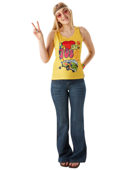 Rubie's T-Shirt Officiel I Love The 70's pour Adulte Taille