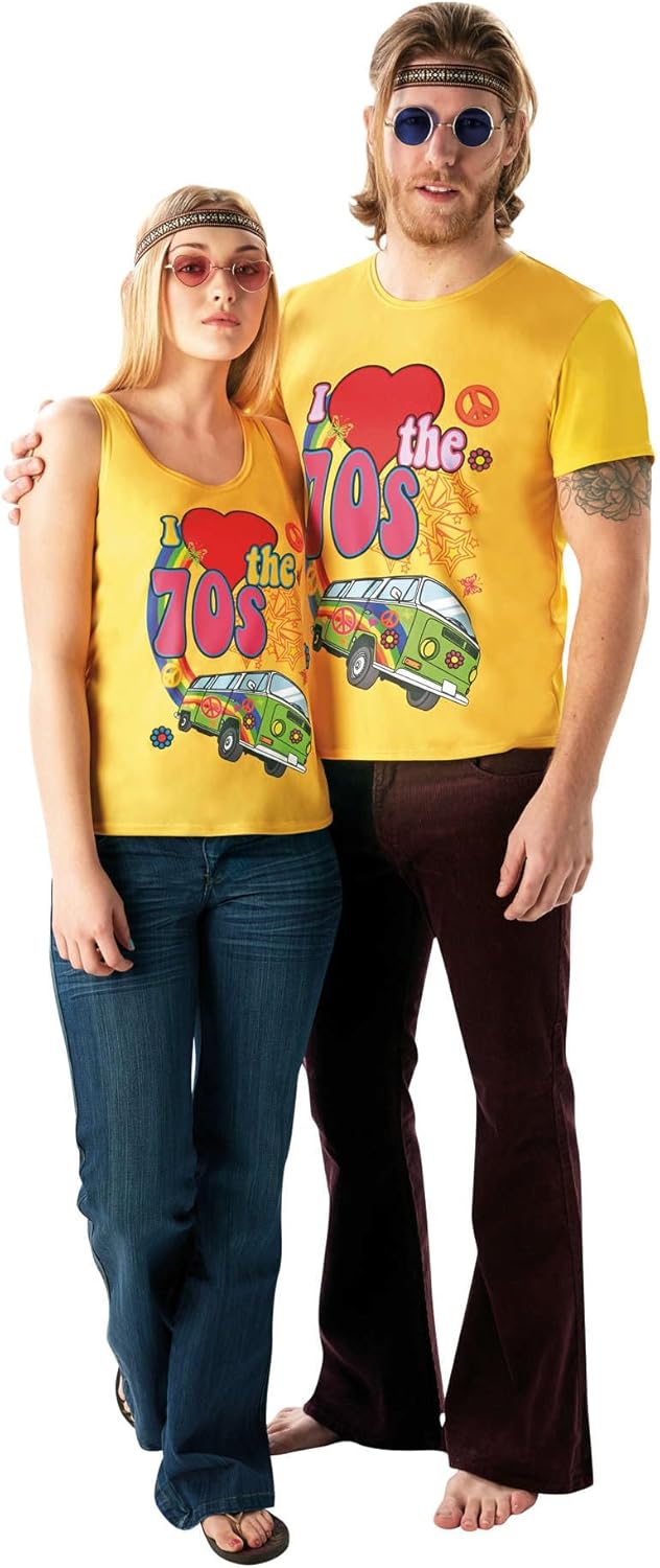 Rubie's T-Shirt Officiel I Love The 70's pour Adulte Taille
