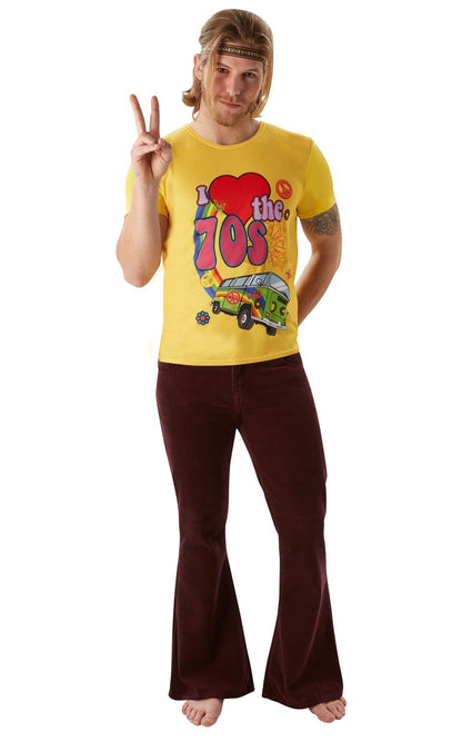 Rubie's 810679 Official I Love the 70's T-Shirt Adult Costume