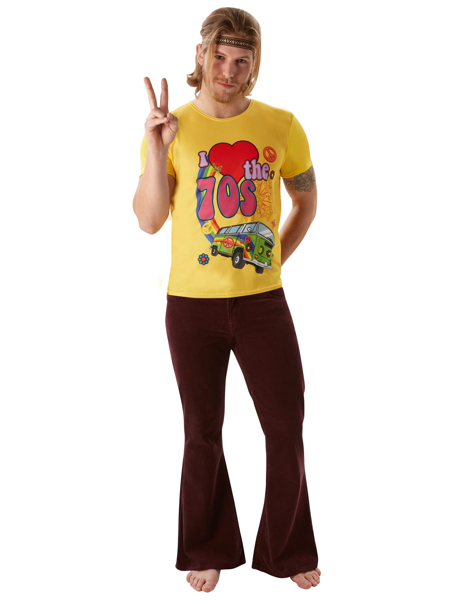 Rubie's 810679 Official I Love the 70's T-Shirt Adult Costume