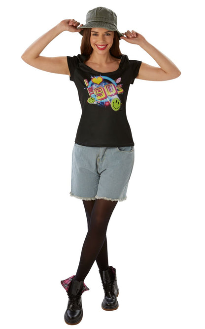 Rubie's Official T-Shirt mit Aufdruck „I Love The 90's“, Erwachsenenkostüm, Größe