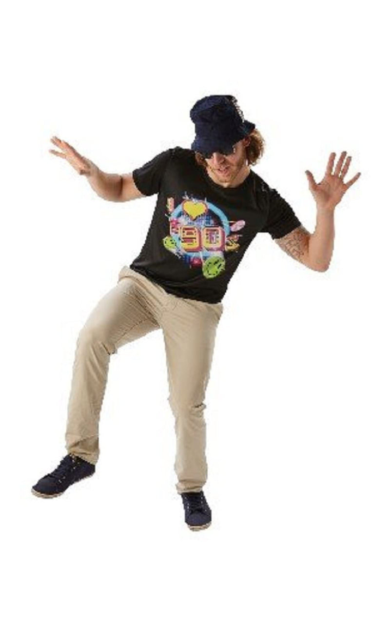 Rubie's Official T-Shirt mit Aufdruck „I Love The 90's“, Erwachsenenkostüm, Größe