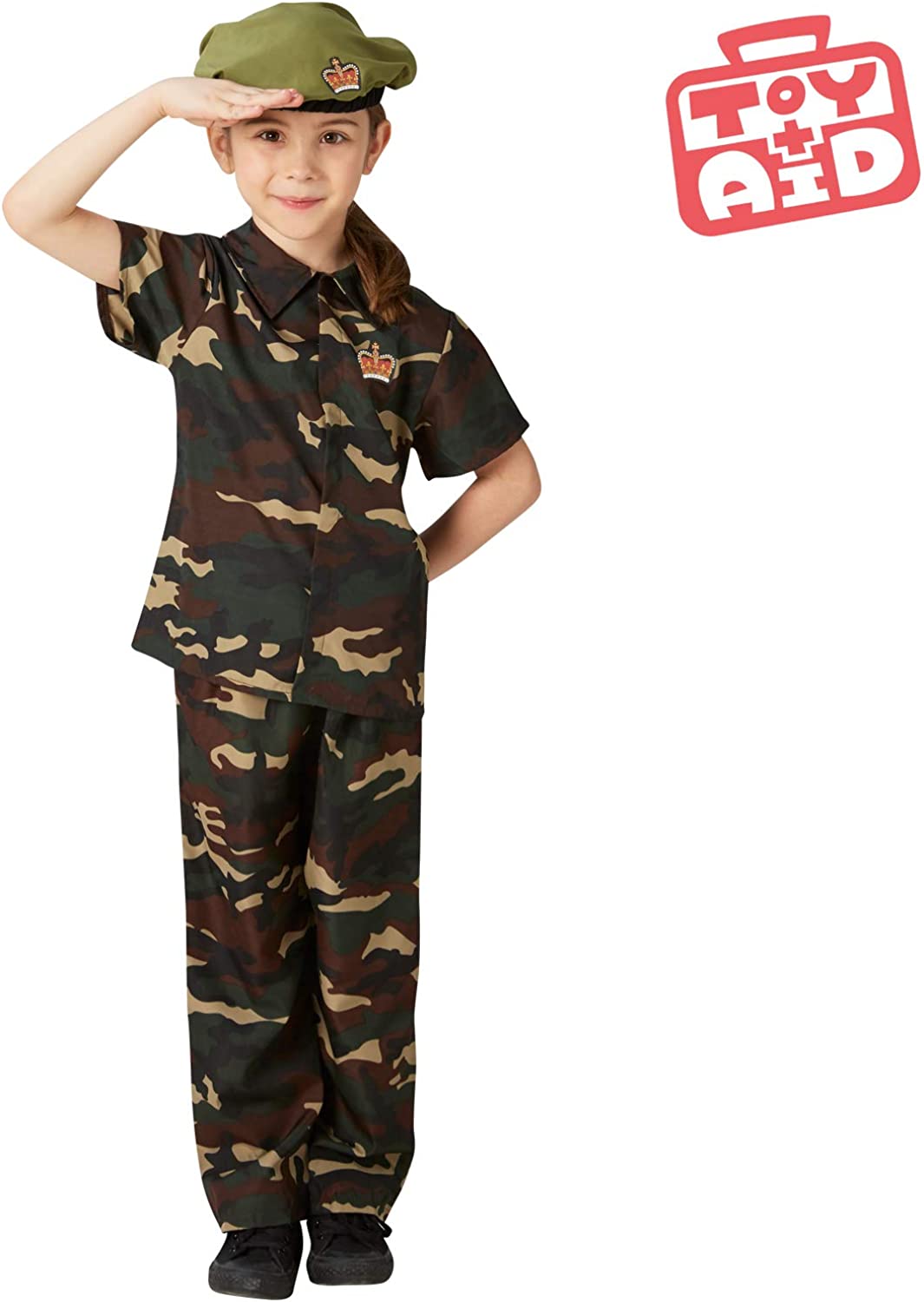 Fancy Me Jungen Tarnfarbe Soldaten Streitkräfte Militär Armee Junge Kostüm Kleid Outfit 3-8 Jahre