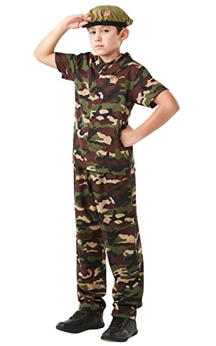 Fancy Me Jungen Tarnfarbe Soldaten Streitkräfte Militär Armee Junge Kostüm Kleid Outfit 3-8 Jahre