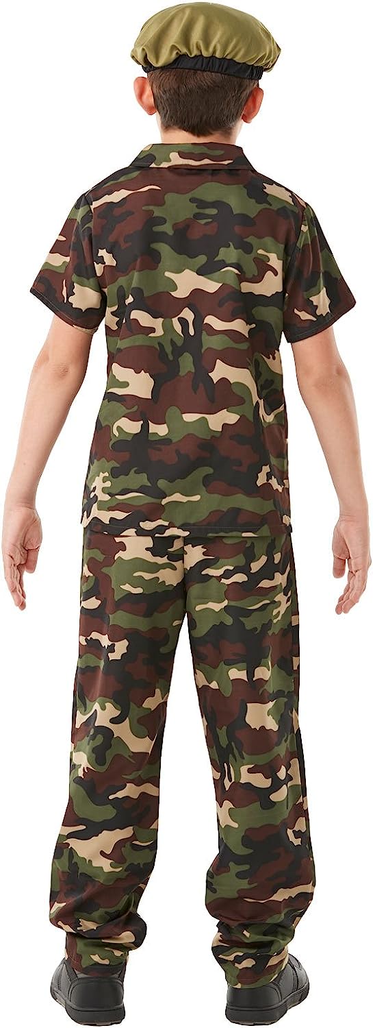 Fancy Me Jungen Tarnfarbe Soldaten Streitkräfte Militär Armee Junge Kostüm Kleid Outfit 3-8 Jahre