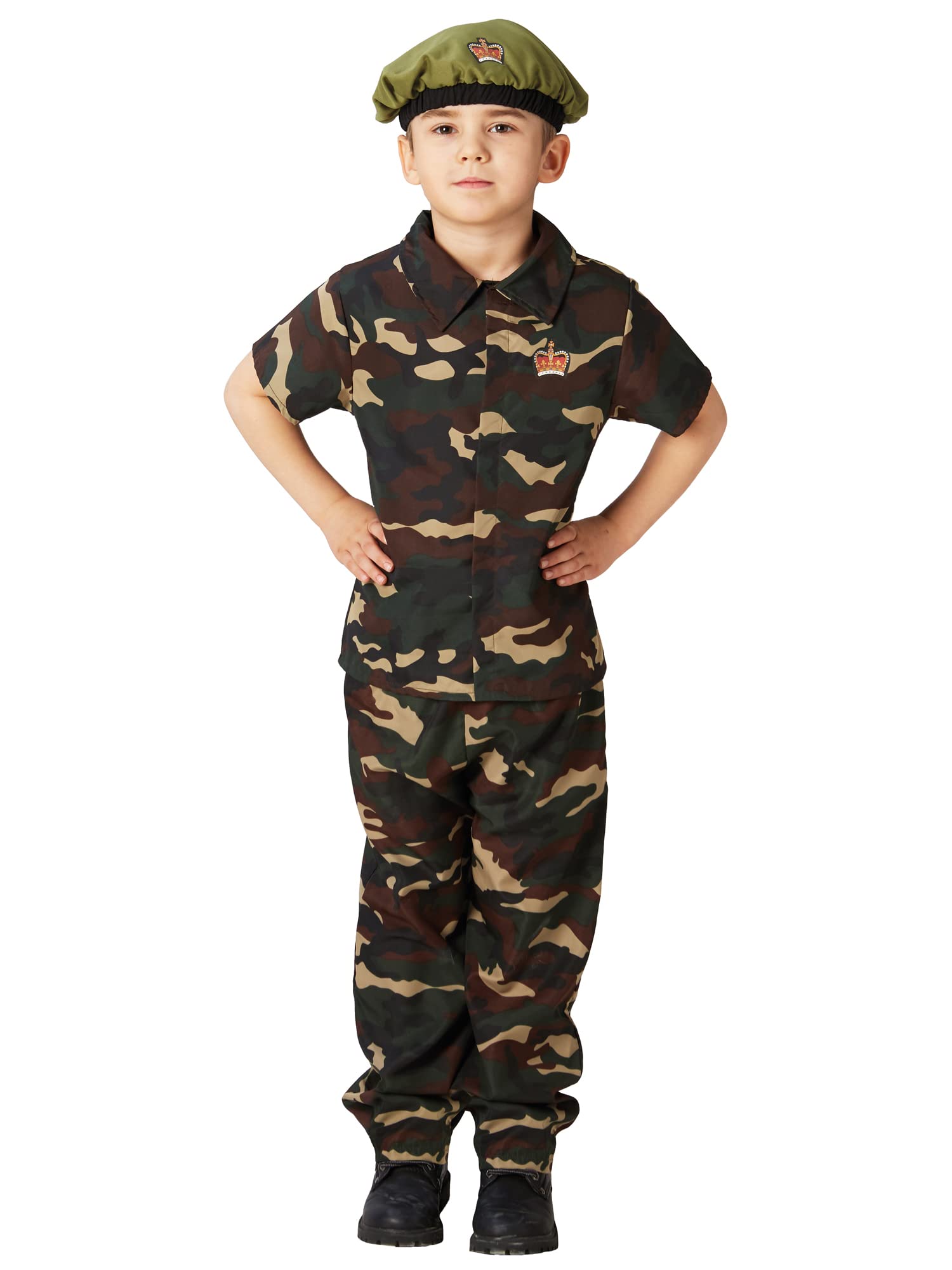 Fancy Me Jungen Tarnfarbe Soldaten Streitkräfte Militär Armee Junge Kostüm Kleid Outfit 3-8 Jahre