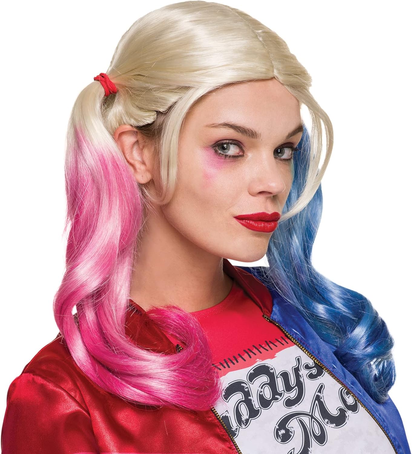 Harley Quinn adult perruque & 32943 Official DC Suicide Squad Ladies Harley Quinn Inflatable Baseball Bat
