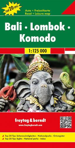 Bali - Lombok - Komodo, Automap 1:125.000, Top 20 Tips