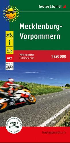 Mecklenburg-Western Pomerania, motorcycle map 1:250,000 (German Edition