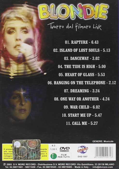 blondie tratto dal filmato live dvd Italian Import