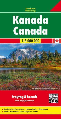 CANADA FB Road Map 1:3M (English, German and French Edition