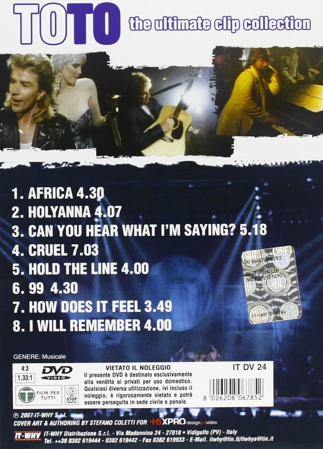 toto the ultimate clip collection dvd Italian Import